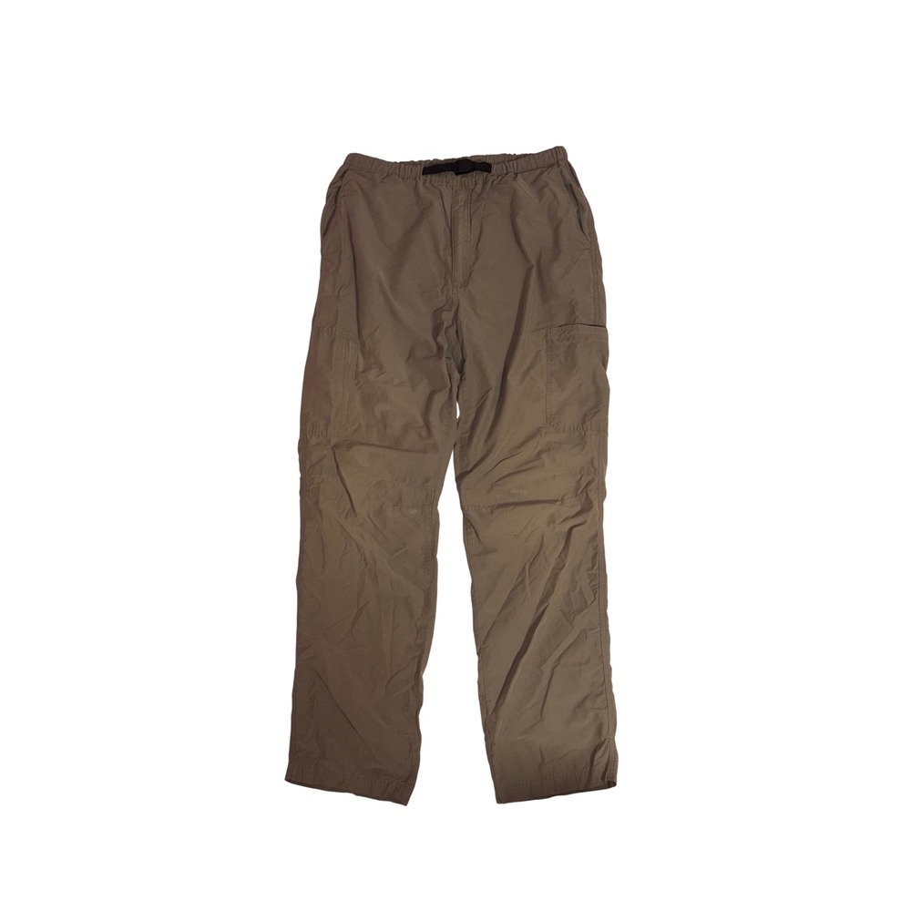 WOOLRICH Cargo Pants Mens M Light Olive Green 541 Belted Cotton Nylon Hiking